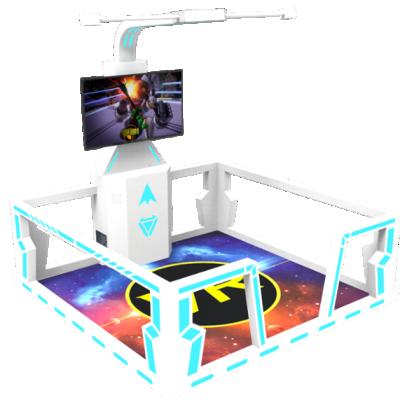 China VR Amusement Park Mini Virtual Reality Simulator VR Space Machine Entertainment Game Machines 9d Vr Shooting Games L250*W260*H245cm for sale