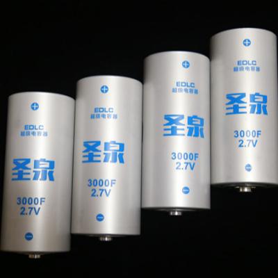 China Start Power Ultracapacitor 2.7V 3000F EDLC SUPERCAPACITOR for sale