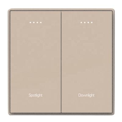 China Hotel Room Custom Smart Switch Zigbee Protocol Color Plastic Panel Large GLMZK-ZBDB11 for sale