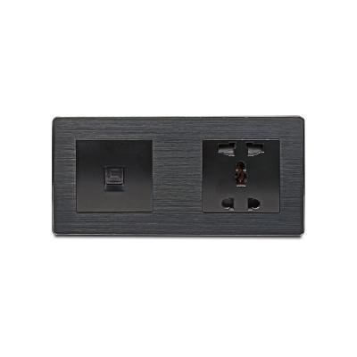 China Durable 5-Star Hotel Network And One-Piece Desktop Five-Hole Wall Outlet Socket for sale