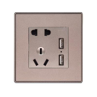 China Type 86 Tuya Smart Fast Charging Hotel Office Home Control Five Hole Durable Factory Direct Plug With Usb for sale