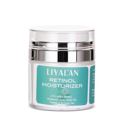 China Hot Selling Anti Wrinkle Face Cream Organic Vitamin A Whitening Acne Retinol Moisturizer Cream With Shea Butter for sale