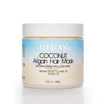 China Hair-Repairing Private Label Hair Care Natural Organic Coconut Argan Oil Hair Mask Hair Growth Collagen for sale