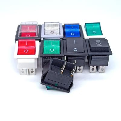 China PA66 t120/55 kcd1-104 led rocker switch lamp illuminated carling switches for sale