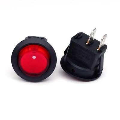 China Nylon/PA66/PC KCD1 Upper Circle Below Two Speed ​​Boat Switch Rocker Switch for sale