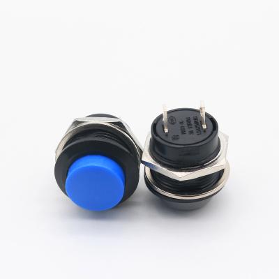 China 16mm 15A 250V PBS1-17 Button Switch Screw Thread Self-adjusting Latching Plastic Switch Knob for sale