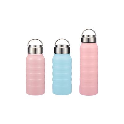 China PORTABLE Powder Coated Double Wall Vacuum Insulated Stainless Steel Sports Water Bottles for sale