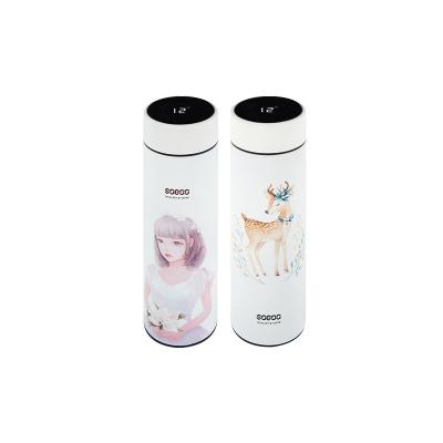 China PORTABLE New Design Wholesale Touch Temperature Show Infuser Water Bottle 17 Ounce Sublimation Metal Thermos Blanks for sale