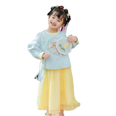 China Fashion 1 piece set chinese traditional hanfu dress girls children clothing costume Xiziwen002 for sale