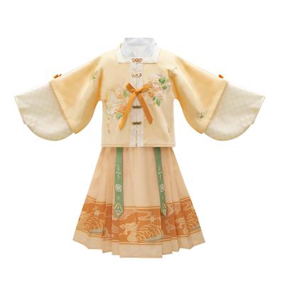 China Original Design Polyester Children Costume Ancient Dress Unisex Hanfu Custom Chinese Traditional Clothing for sale