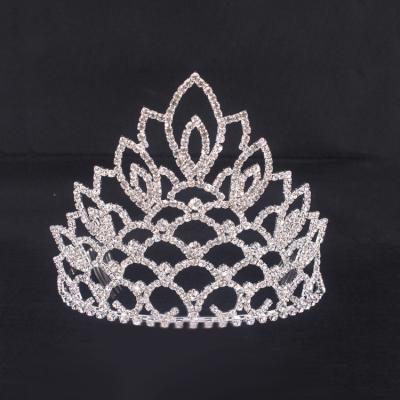 China Princess Rhinestone Tiara And Crown Wedding Bride Hair Crown-1 for sale