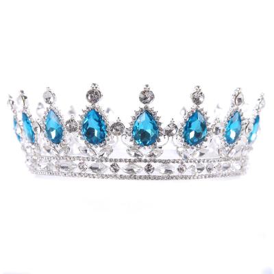 China Baroque Stone Tiara Party Crown Snowflake Wedding Tiara With Big Stone Ring Bridal Tiaras Pageant Fashion Factory Sales Suppliers for sale