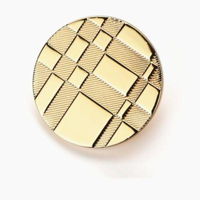 China Sustainable Eco-Friendly Zinc Alloy Circular Button Dress Plaid Waist Buttons Round Sewing Button Sewing Button for sale