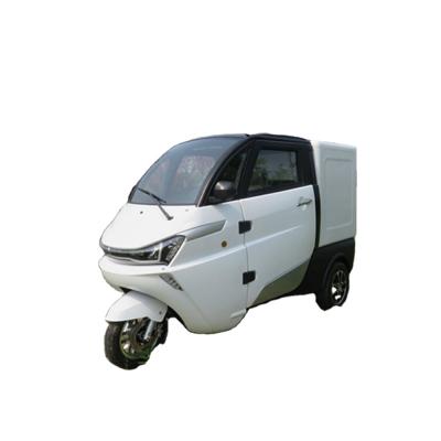 China Transport Cargo Delivery Vehicles Cargo 3 Wheel Electric Bicycle With Enclosed Cabin For Driver for sale