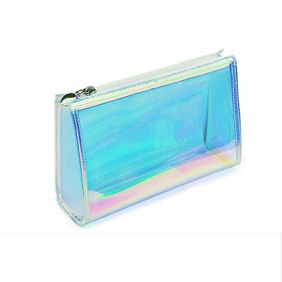 China New Style Transparent Waterproof Shockproof Dustproof Make Up Laser Cosmetic Travel Bags Fashion Waterproorf Bag TPU Cosmetic Bag for sale