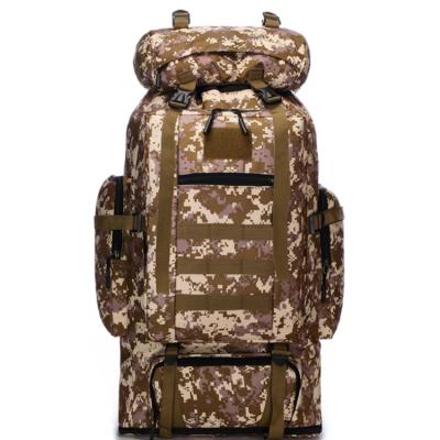 China Hot Sale Large Capacity Waterproof Backpack Camouflage Mountaineering Travel Waterproof Stylish Military Tactical Bag for sale