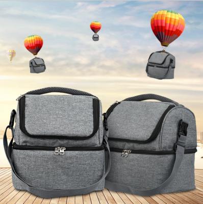 China Waterproof Lunch Insulated Cooler Bag Heated Insulated Lunch Bag Cooler Small Food Delivery Bag Food Delivery for sale