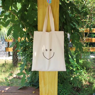 China Hot Sale Cotton Canvas Tote Bag Promotional Eco Shipping Handled Tote Bag Eco Friendly Bag Custom Logo Shopping for sale