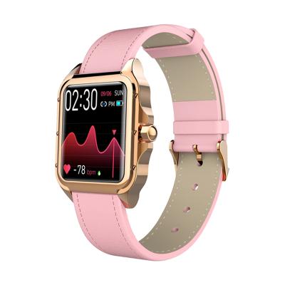 China New Design Touch Screen 2022 Full Touch Fitness Tracker Heart Rate Oxygen Blood Pressure Tracker Auto Sleep Care Smart Watch For Woman for sale