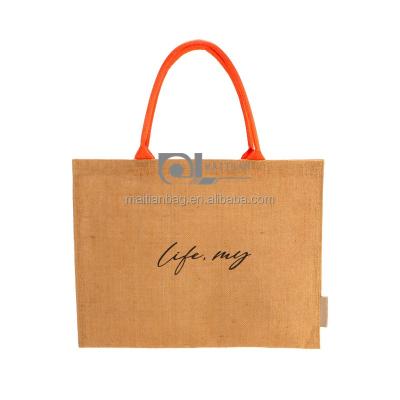 China Wholesale Custom Natural Handled Jute Packaging Beautiful And Practical Fashion Cheap Small Mini Used Shopping Bags for sale