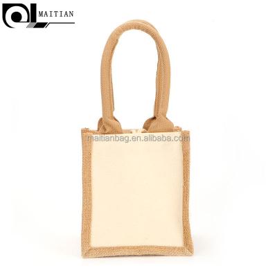 China Practical Custom Reusable Cheap Fashion Colorful Jute Handled Colored Jute Cross - Body Tote Bags Shopping Wholesale for sale