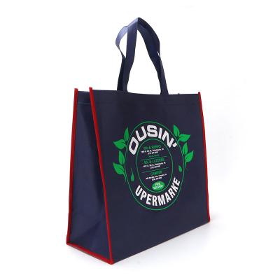 China Custom Logo Fabric Handled Luxury Reusable Recyclable Non Woven Shopping Bags for sale