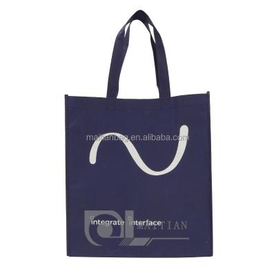 China Handled Wholesale Custom Recyclable Fabric Custom Printing Nonwoven Shopping Tote Bags for sale