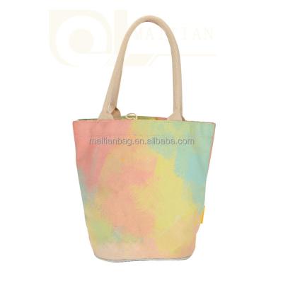 China Wholesale Custom Luxury Hand Handled Logo White Tote Bag Cotton Canvas Leather Luxury Shopping Bags for sale