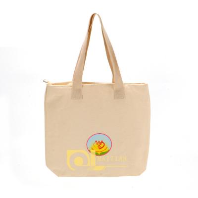 China Promotional Personality Handled Tote Bag Reusable Printing Cotton Canvas for sale