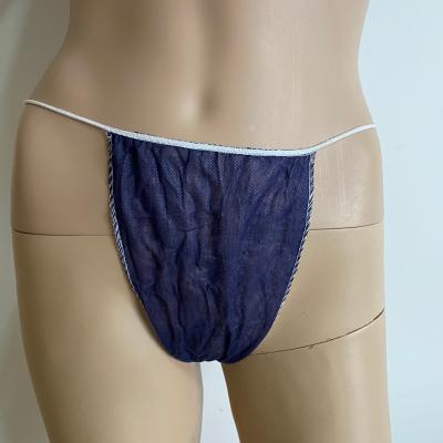 China Factory direct breathable dark blue women's non-woven underwear sweat sauna t-pants disposable t-pants for sale