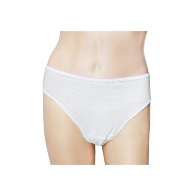 China Cotton Breathable Breathable Panties Women Disposable Underwear For Spa Massage for sale