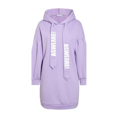 China Women's Casual Purple Sweater Loose Sweatshirt Hoodies Fashion Anti-Shrink Long Pullover For Women for sale