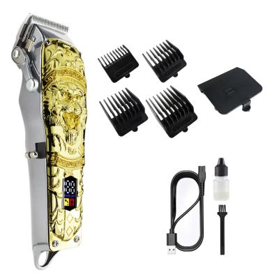 China Tiger Shape Electric Hair Trimmer Lithium Battery Barber Hair Clipper With Power Outdoor Cordless Motor for sale