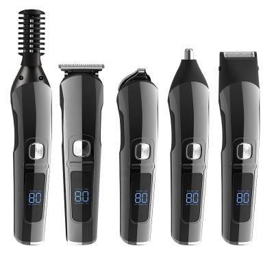 China Car Professional Rechargeable 5 in 1 Waterproof Hair Trimmer for Men Hair Cutter Machine for sale