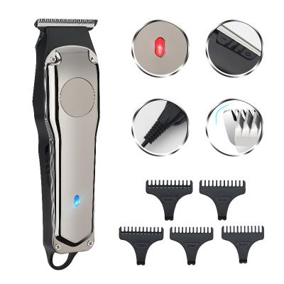 China Professional Outdoor Electric Rechargeable Cordless Hair Trimmer Clipper 2021 for sale