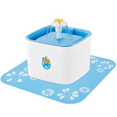 China Automatic 3-Stage Filtration 2.5L Pet Water Fountain Electric Dog Cat Drinking Bowl for sale