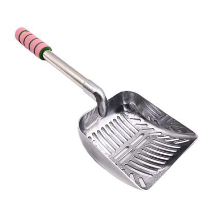 China Grooming Tools Cat Litter Shovel Cat Litter Box Pet Garbage Stored Shovel Cleaning Metal Shovel for sale