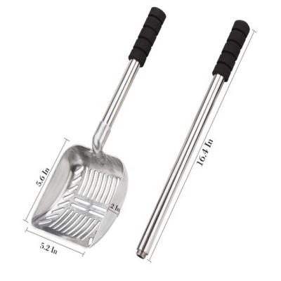 China Cat Litter Scoop Aluminum Alloy Cat Sand Cleaning Shovel Pet Litter Scooper for sale