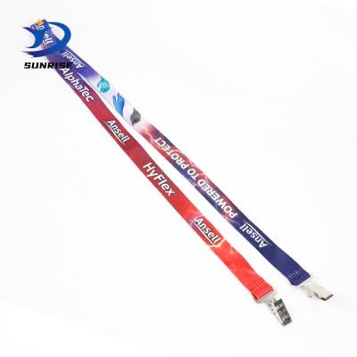 China Eco - Friendly Custom Brand Logo Print Neck Strap Promotional Lanyards For ID Badges for sale