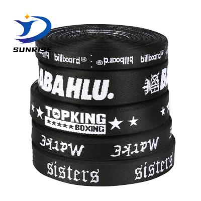 China High Tenacity Polypropylene pp Woven Jacquard Custom Logo Webbing Tape For Belts for sale