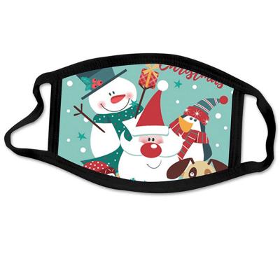 China Wholesale Cotton Christmas Reusable Washable Printed Face Maskes Custom Design 2021 Fashion Face Party Masks for sale