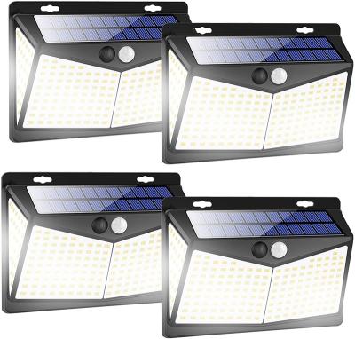 China Garden Patio Garage Stairs Upgraded 208 Led High Lumen Waterproof Outdoor Led Solar Motion Sensor Security Night Light For Garden Patio Garage Stairs for sale