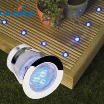 China Traditional Led Deck Stair Lights IP67 Round 30mm Full Sealed Stainless Steel +PC Easy Connect Led Deck Light for sale