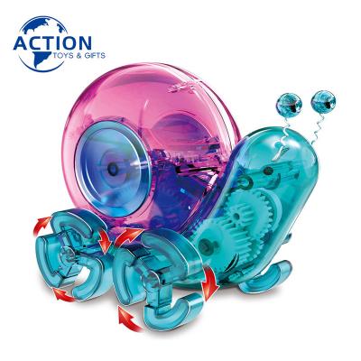 China Creative STEM Education Solar Snail Toys Education Science Experiment Kits For Kids DIY Steam Science Toy for sale