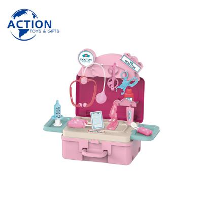 China PP Children Pretend Doctor Nurse Kit Doctor Toy Set Toy Simulation Medical Operating Play Table for sale