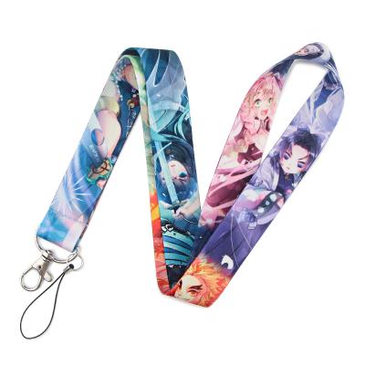 China High Quality Custom Printing Logo Polyester Anime Promotional Gift Lanyards For Mobile Phone for sale