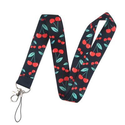 China Promotional Gift Multi Color Backing Security Polyester Key Chain Neck Ties Lanyard For Phone for sale