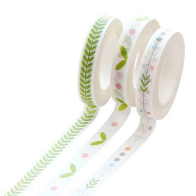 China Waterproof Wholesale Custom Japanese Washi Paper Masking Sticker Cute Design Washi Tape for sale