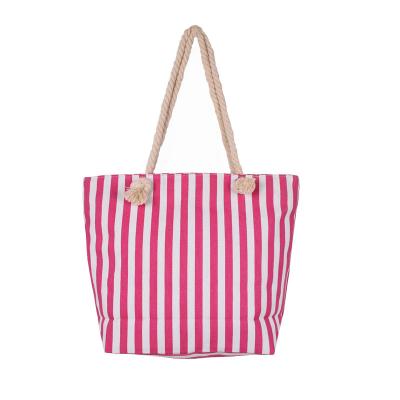 China 100% Eco-friendly 100% Cotton Customs Printed Logo Duty Canvas Tote Bag Pink Canvas Bags Eco Tote Bag Rope Handle Heavy for sale