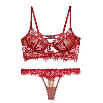 China 2021 New Antibacterial Lace Bra Ladies Comfortable Women Lift Up Bra Set Panties And Bra Sets For Girls for sale